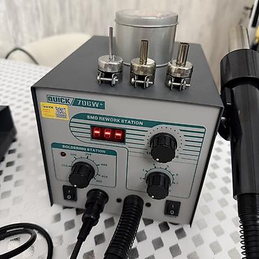 mini prosessor: QUICK 706W+ SMD Rework Stansiyası – Full komplektdir. Təptəzədir. Cəmi — 2