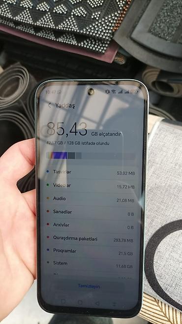 iphone se 2016: Honor X6c, 128 GB, rəng - Göy, Sensor, Barmaq izi, Face ID — 1