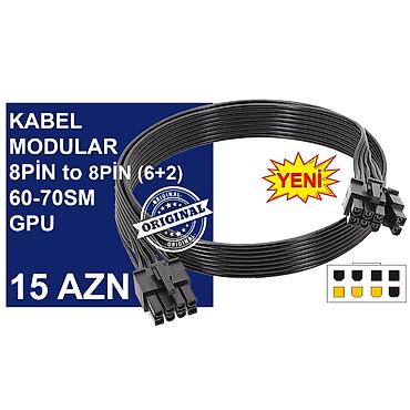 Настольные ПК и комплектующие: Kabellər "8PİN MALE to 8PİN MALE Original” MƏHSULLAR TAM ORİGİNALDIR — 4