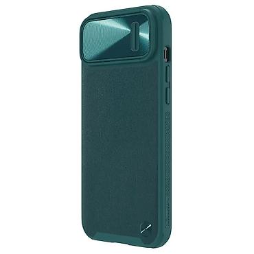 Maske i futrole za telefone: Maska Nillkin CamShield Leather S za iPhone 14 6.1 zelena. Uz brzu — 3