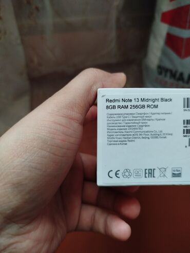 Xiaomi Redmi Note 13, 256 GB, rəng - Qara, 
 Zəmanət, Barmaq izi, Simsiz şarj