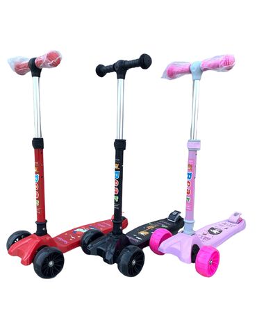 3 yaşdan yuxarı uşaqlar üçün velosipedlər: Scooterlər somakatlar 3 təkərrli Uşaqlarınızın rahat idarə edə
