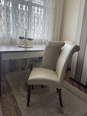 metbex stolu: Yemək otağı üçün masa və 6ədəd stul dəsti. Masa: - Forma: düzbucaqlı — 4