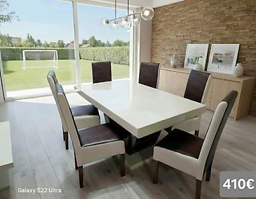 Stilske garniture: Trpezarijski setovi – više modela - Set 1 (prikaz 1 i 4) – 640€: - — 32