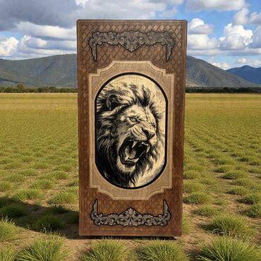 Нарды: Элегантные нарды "ЛЕО", с изображением льва, выполненные из дерева at lalafo.kg — 3 Нарды: Элегантные нарды "ЛЕО", с изображением льва, выполненные из дерева — 3