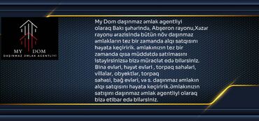 sirvan ev alqi satqisi: My Dom daşınmaz əmlak agentliyi olaraq Bakı şəhərində, Abşeron