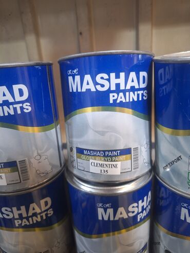 полироль 3м: Банка глянцевой алкидной краски Mashad Paint цвета «Клементин» (номер
