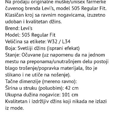 pull and bear jeans: Levi’s 505 Regular Fit farmerke — muški/unisex model, klasičan kroj sa — 4