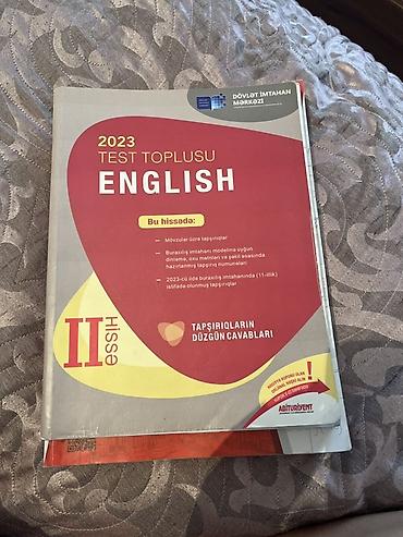 Testlər: İngilis dili Testlər 11-ci sinif, DİM, 2-ci hissə, 2023 il — 1