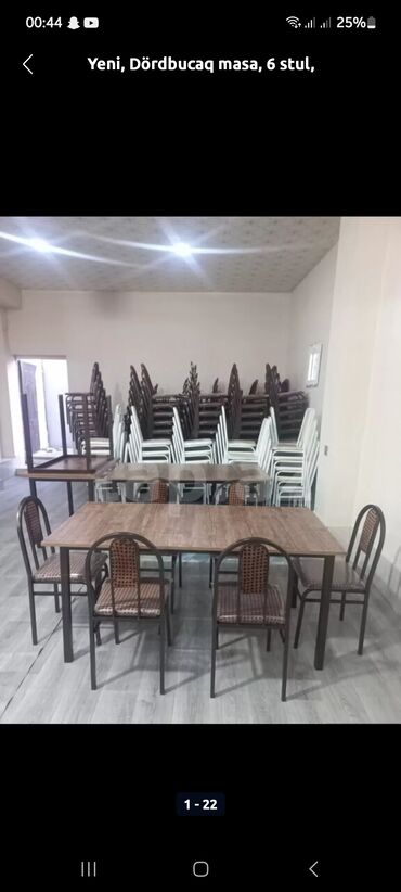 kafe üçün stol stul: Mətbəx üçün, Yeni, Kəpənək, 4 stul, Azərbaycan