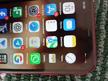 Техника жана электроника: IPhone 11, Колдонулган, 64 ГБ, Кызыл, Каптама, Кабель, 76 % — 2