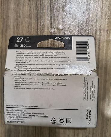Картриджи: HP printer katrici. 27 qara rəng. yenidir. istifadə olunmayıb — 6