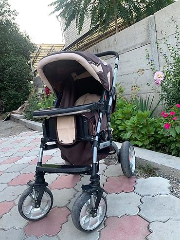коляска ош: Коляска, цвет - Коричневый, Б/у — 6