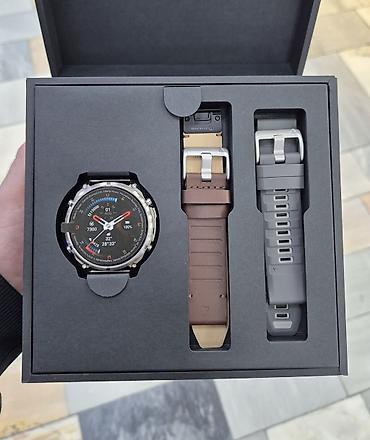 купить гармин навигатор: Fēnix® 9 Pro 47 mm inReach Titanium with Walnut Leather Band (2 — 1