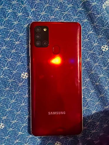 m12 samsung: Samsung Galaxy A21S, 64 GB, rəng - Qırmızı — 1
