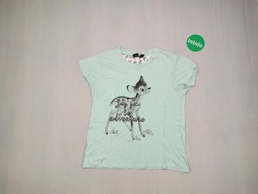 Koszulki: Koszulka L (EU 40), wzór - Print, kolor - Zielony