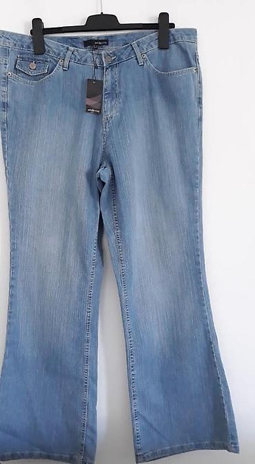 ramax zenska odeca: Farmerice AMELIE 44/46 nove pamuk,elastin Sirina pojasa 50-54 dubina — 1