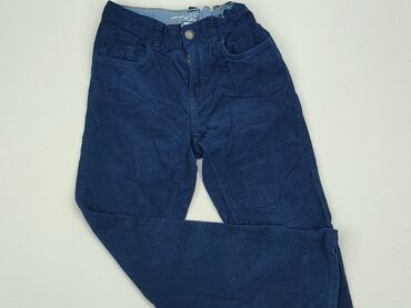 jeansy dla chłopców: Spodnie jeansowe, H&M, 10 lat, 140, stan - Dobry