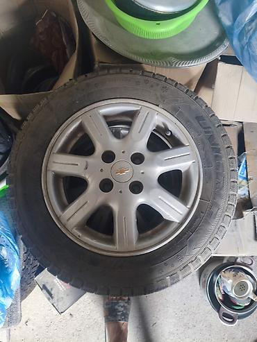 Шины и диски: Комплект из 4 колес Chevrolet: литые диски + зимние шины Unigrip - — 1