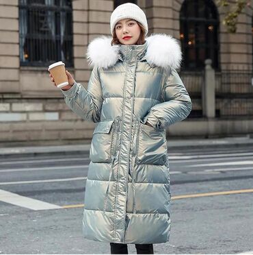 Пуховики и зимние куртки: Пуховик, Длинная модель, Стеганый, Стандарт — 2