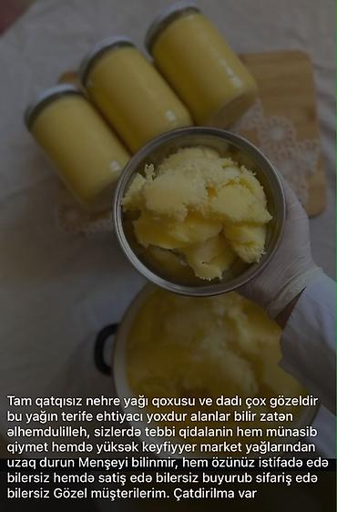масло гхи купить: Tam qatqısız nehrə yağı. Şəkildə görünən məhsul şüşə bankalarda təqdim — 1