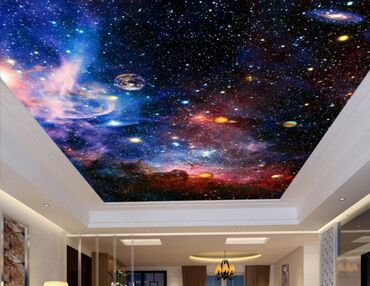 Натяжной потолок: Натяжной потолок 3D потолки, Глянцевое, Матовое — 26