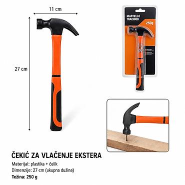KMT Traka za prtljag plastična drška čekić 9367644 Praktičan čekić sa