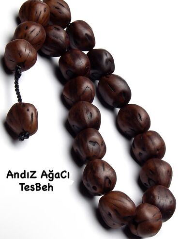 Gözəllik və sağlamlıq: Andız ağacı təsbeh - Material: Andız ağacından hazırlanmış dənələr -