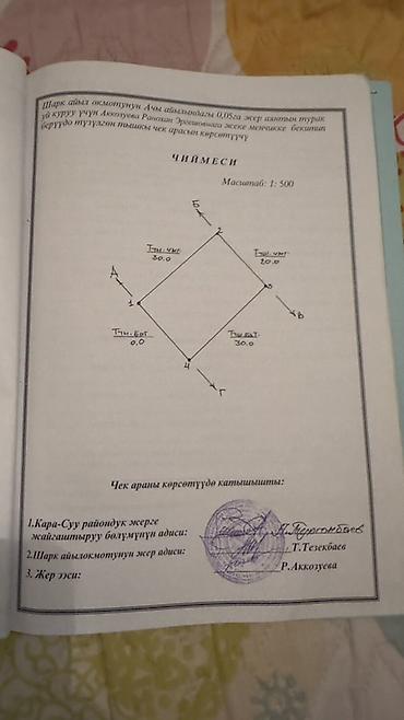 6 соток, Курулуш, Кызыл китеп — 6
