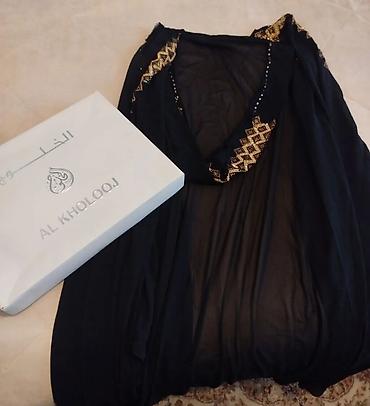 Hicab: AL KHOLOOJ markalı abaya - Rəng: qara - Material: yüngül — 3