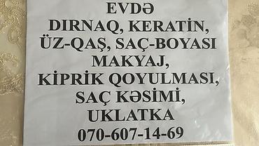 cırt cırt saclar: Xidmət: Evdə gözəllik və məişət sifarişləri - Gözəllik xidmətləri — 1