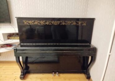 родиноведение 2 класс мамбетова ответы: Upright pianino – klassik qara korpus, üst paneldə qızılı ornament