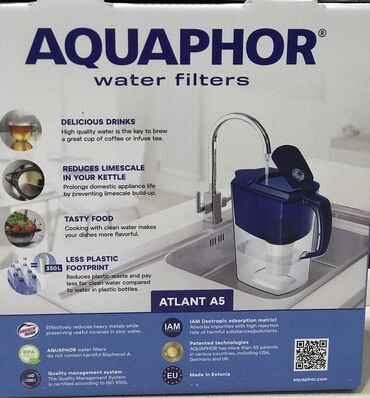 Qrafinlər və səhənglər: Su filteri "Akvafor" 💎Yenidir, orijinaldır, say çoxdur ✅4 litr — 9