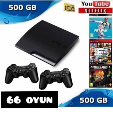 xarici hard disk: PlayStation 3 konsollari ✓Xaricden gelir ✓Hamisi ela veziyyetde,hard