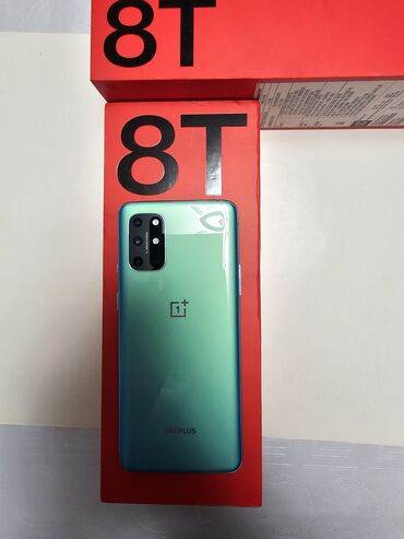 oneplus 9 чехол: OnePlus 8T, Колдонулган, 128 ГБ, түсү - Жашыл, 2 SIM