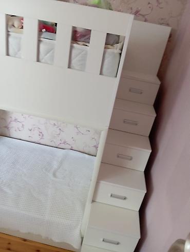 taz: Oğlan və qız üçün, İşlənmiş, Çarpayı, Matras ilə, Siyirməli, MDF — 4