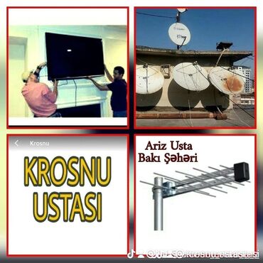 Kronşteynlər: Televizor ustası Televizorların divara qurrasdırılması Kanalların