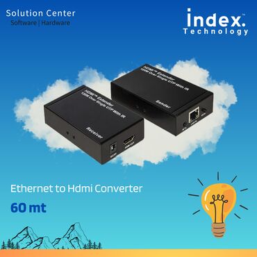 Модемы и сетевое оборудование: Удлинитель сигнала HDMI по RJ45 (LAN) Ethernet to Hdmi Converter