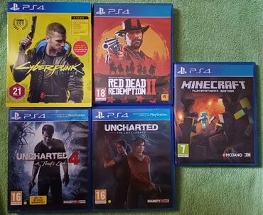 ps 4 oyun diski: PS4 oyun diskləri/игровые диски Cyberpunk - 50 AZN RDR2 - 50 AZN