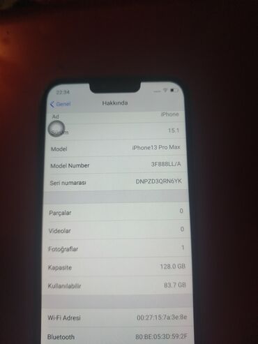 iphone 16 pro max qiymeti irşad: IPhone 13 Pro Max, 128 GB, Face ID