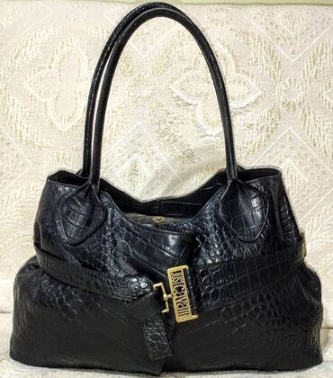 Torbe: Just Cavalli kožna sa hologramom Vrhunska brendirana torba od kože — 7