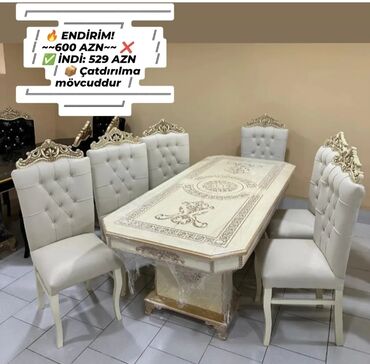 стулья барные: Для гостиной, Новый, Нераскладной, Прямоугольный стол, 6 стульев