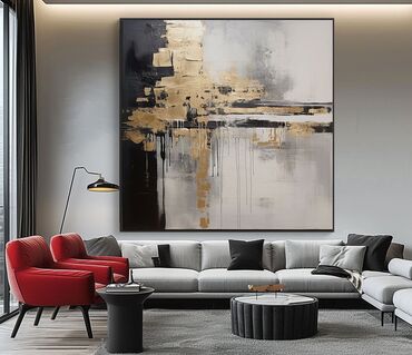 Dizayn, layihə: Modern. Abstrakt janr. Tək tablo. Müasir interyerdə mütləqdir, çünki — 45