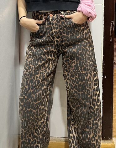 бодики человечки песочники: Leopard naxışlı geniş kəsimli cins şalvar Uzlaşma ola biler 45ə