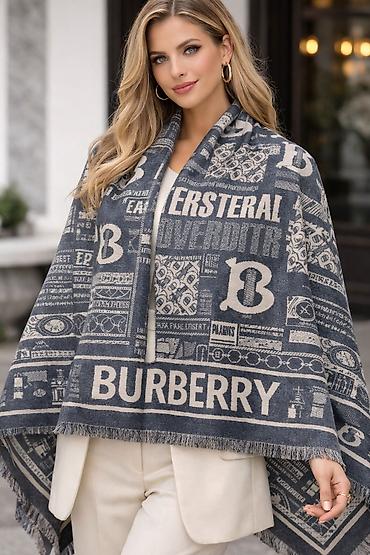 ponço: Burberry şərf/ponço, qadınlar üçün - Material: 65% kaşmir, 35% ipək — 1
