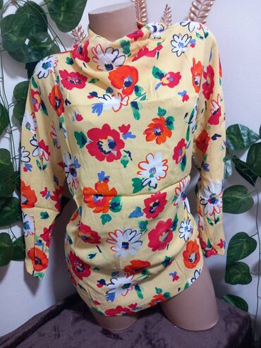 kosulje od satena zenske: 9Fashion Woman, XL (EU 42), Polyester, Floral, color - Multicolored