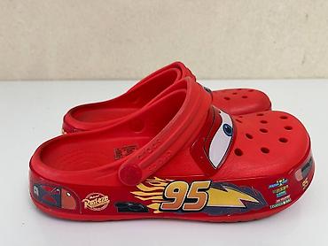 Детская обувь: Детские сабо Crocs x Disney Cars (Молния Маккуин)40-41 размер — 2