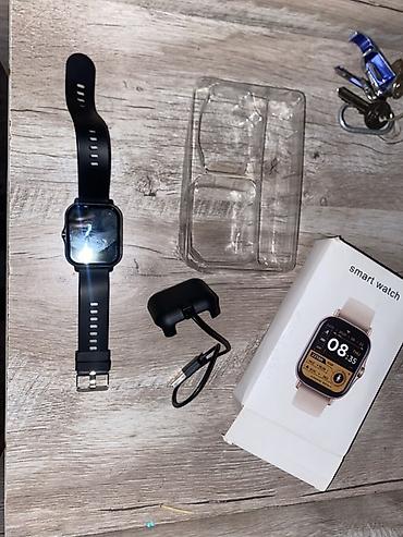 smart wacth: Yeni, Smart saat, Smart, Sensor ekran, rəng - Qara — 3