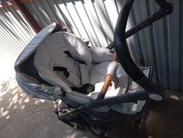 Коляски: Коляска, цвет - Серебристый, Б/у — 7