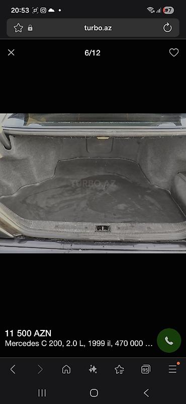 Mercedes-Benz: Mercedes-Benz C 200: 2 l | 1999 il Sedan — 6